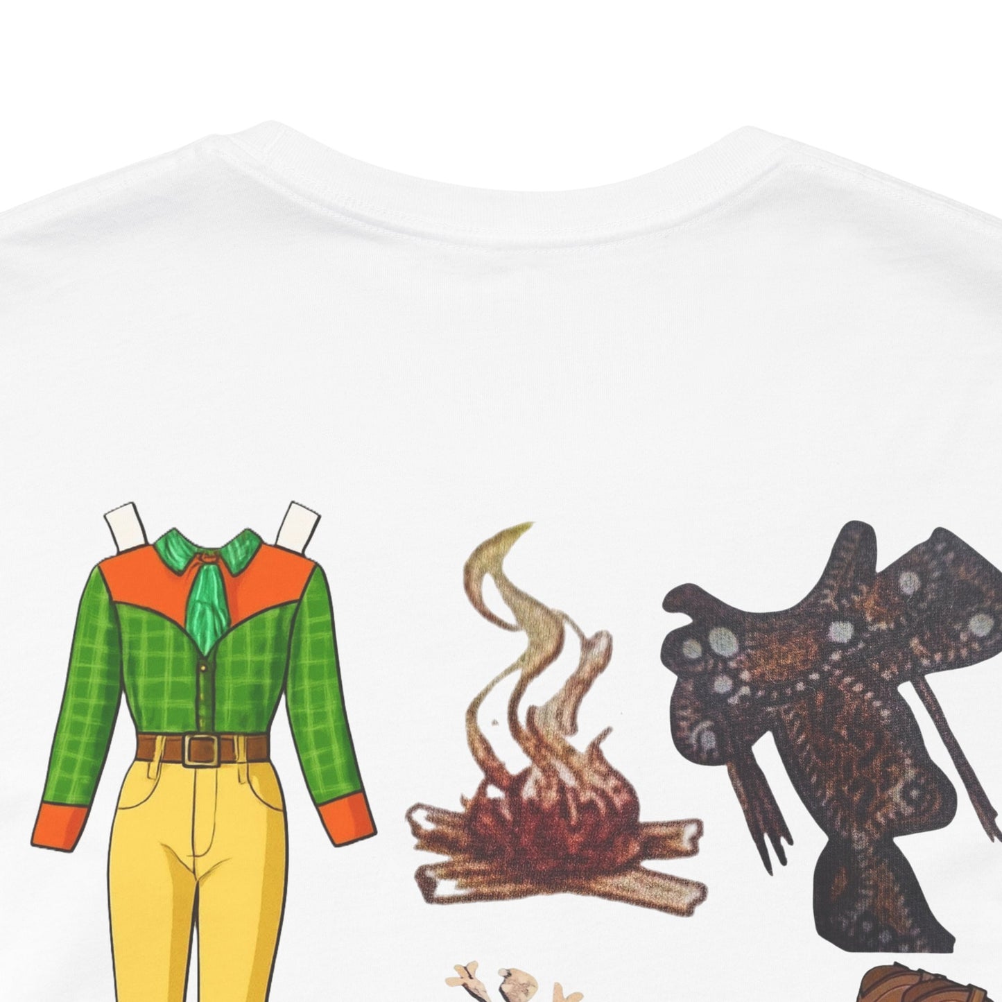 Dude Ranch Paper Doll Cut-Out Vintage T-Shirt