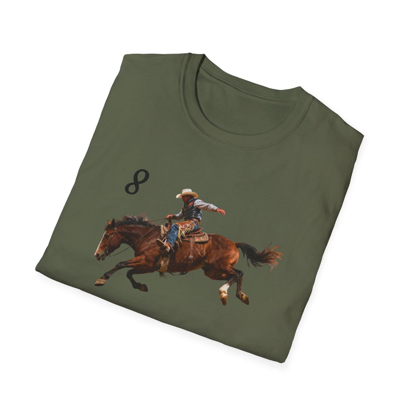 Cowboy on a Bucking Horse T-Shirt | Western Rodeo Shirt