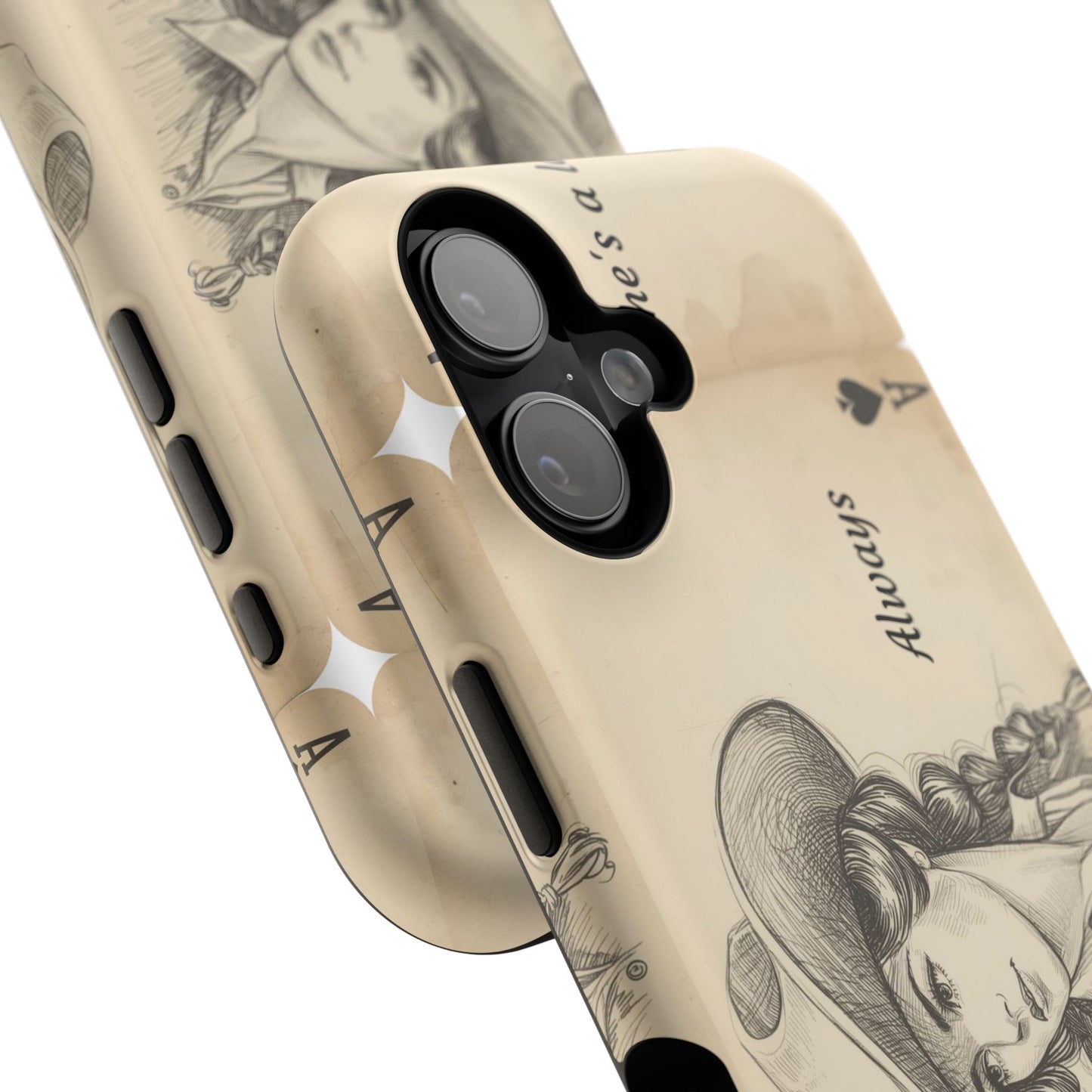 She's a Lady Always Vintage Western Playing Card Phone Case