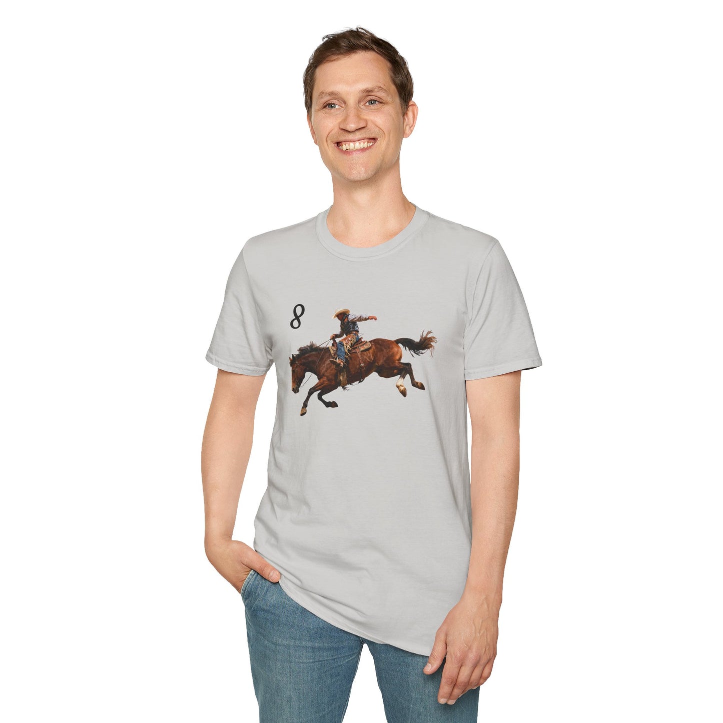 Cowboy on a Bucking Horse T-Shirt | Western Rodeo Shirt