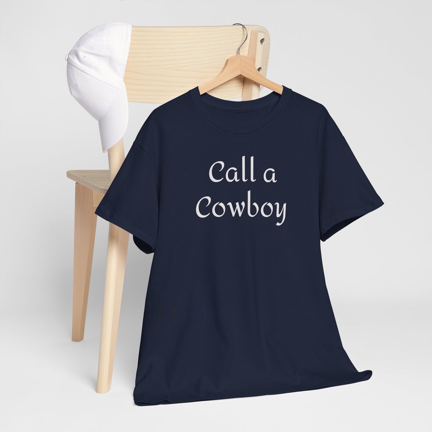 Call a Cowboy Tee | Western Text T-shirt, Rodeo Shirt