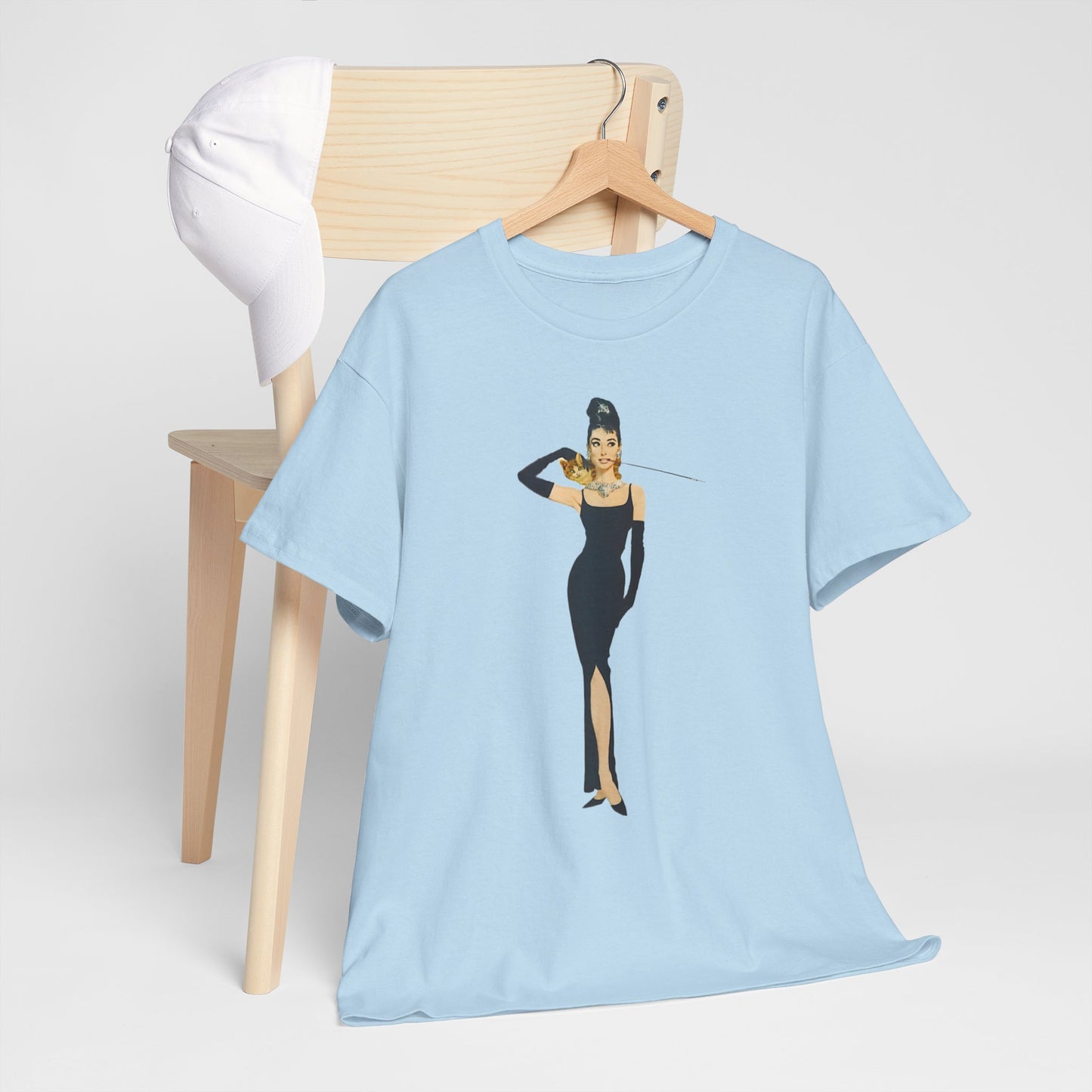Elegant Lady Evening Dress Tee — Vintage Glam Woman Graphic T-Shirt