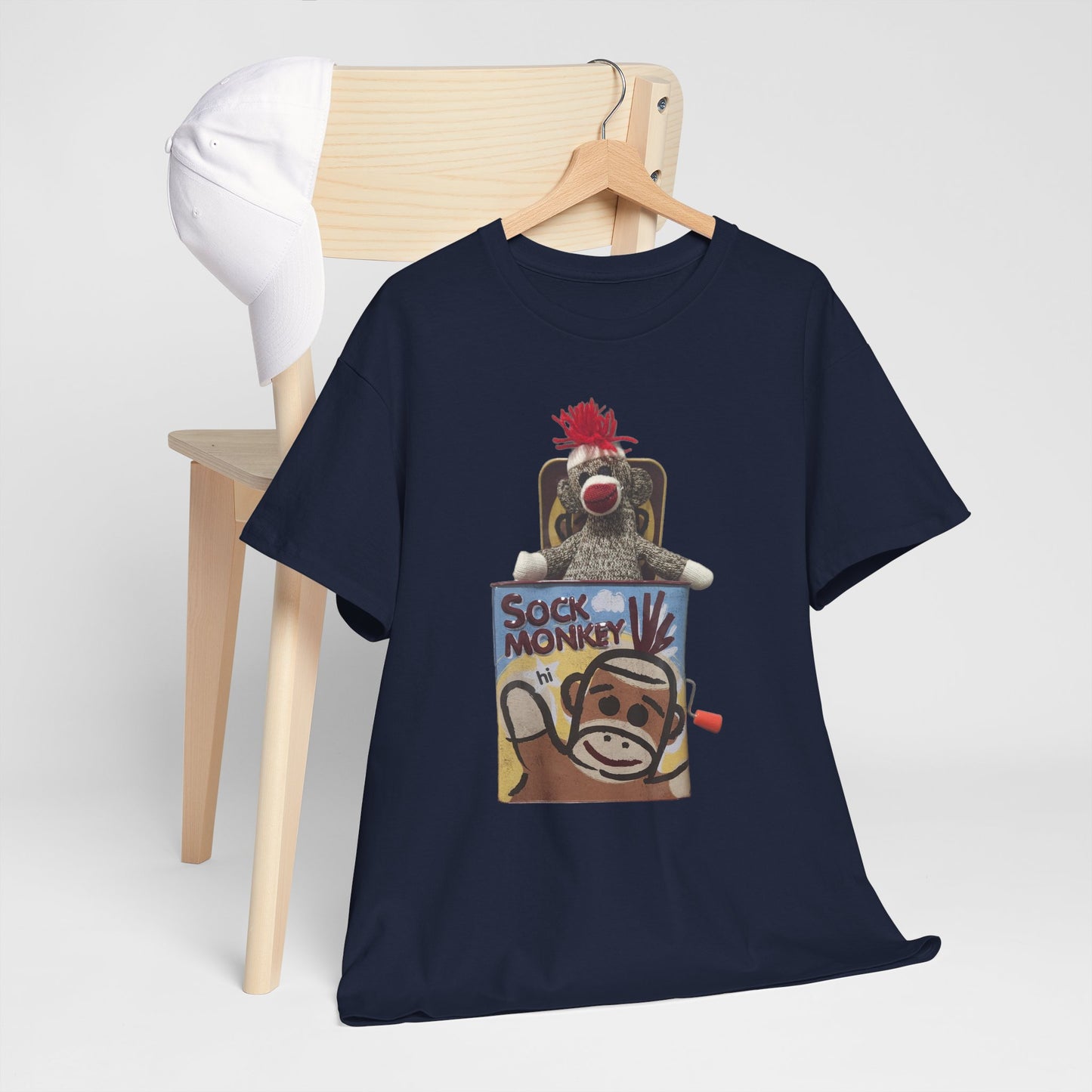 Sock Monkey Graphic T‑Shirt — Retro Toy Illustration Tee