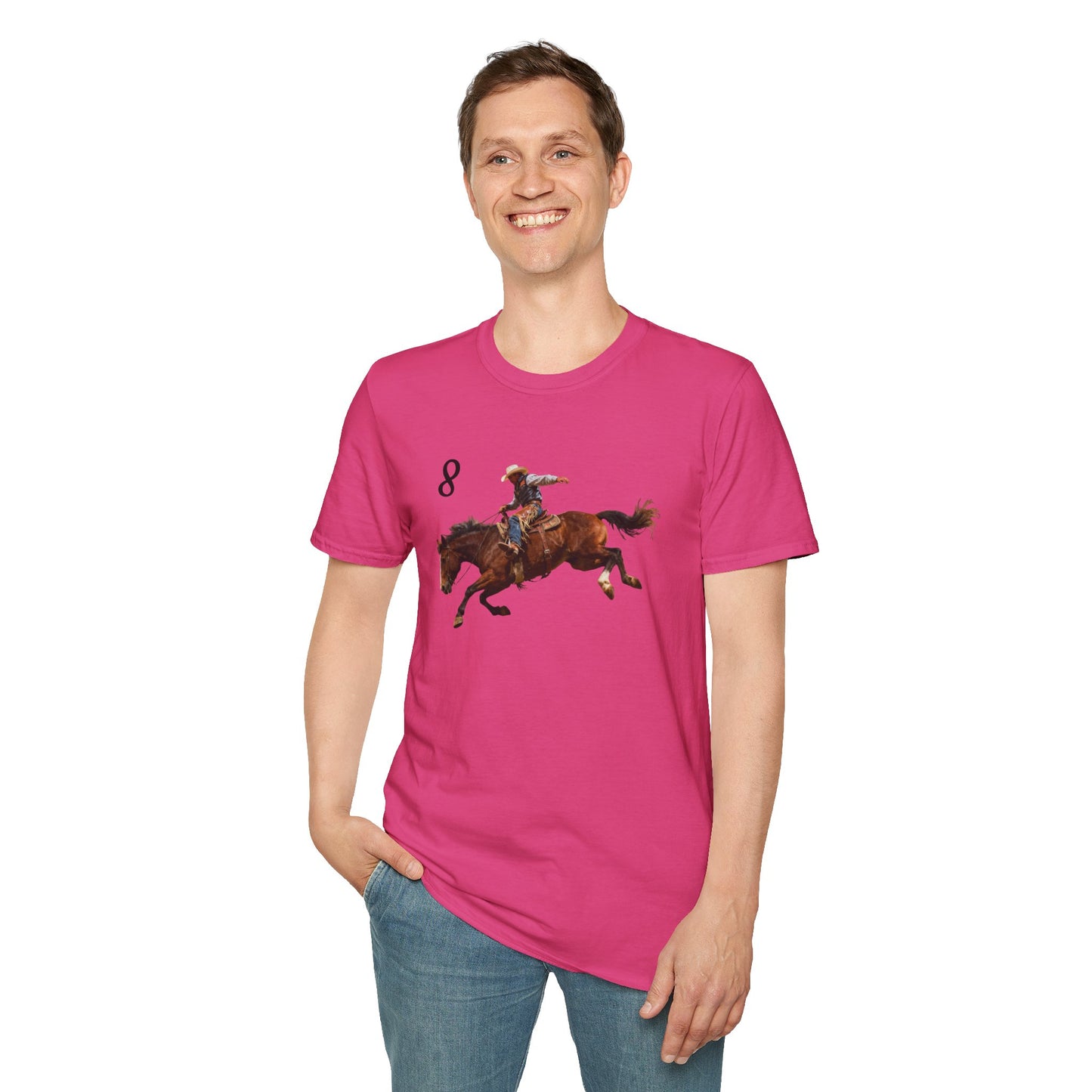 Cowboy on a Bucking Horse T-Shirt | Western Rodeo Shirt