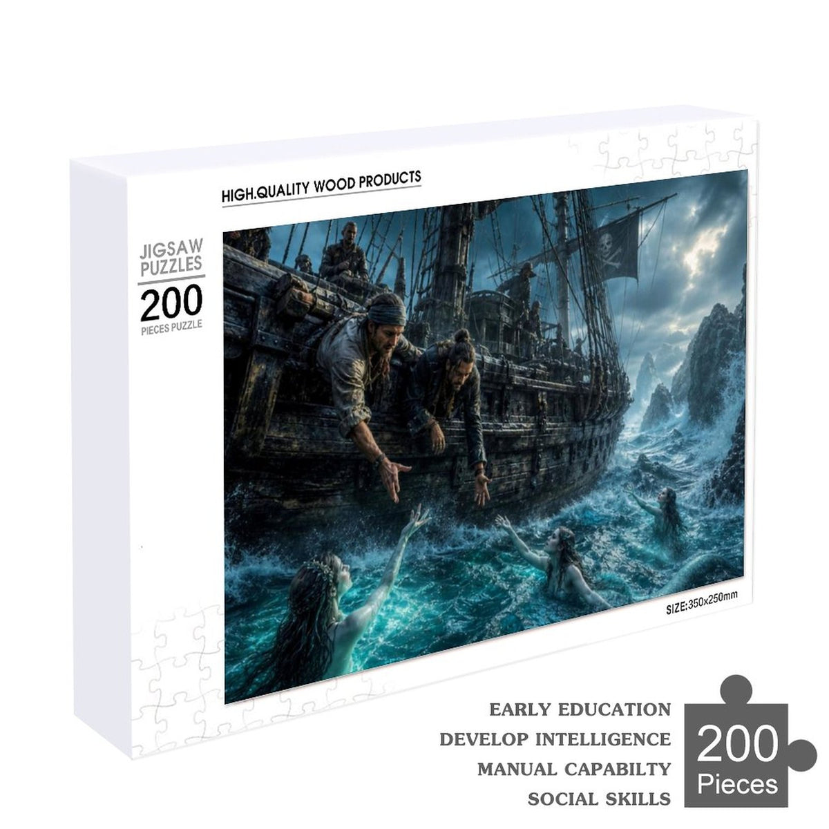 Sirens of the Sea - Wooden Puzzle (200 PCS)
