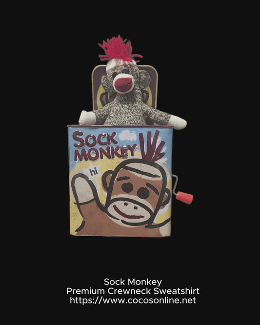 Sock Monkey Premium Unisex Crewneck Sweatshirt