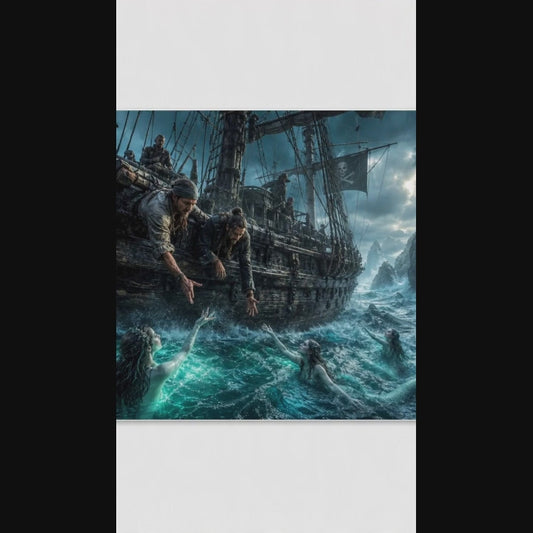 Pirates Bay Collection - Sirens Beckoning Sailors - Aluminum Print